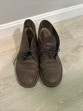 Grey Clarks Desert Boots